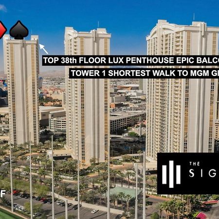 Signature Mgm Top 38Th Floor Penthouse Lux+ Best Balony Strip View Suite + No Resort Fee Las Vegas Exteriör bild
