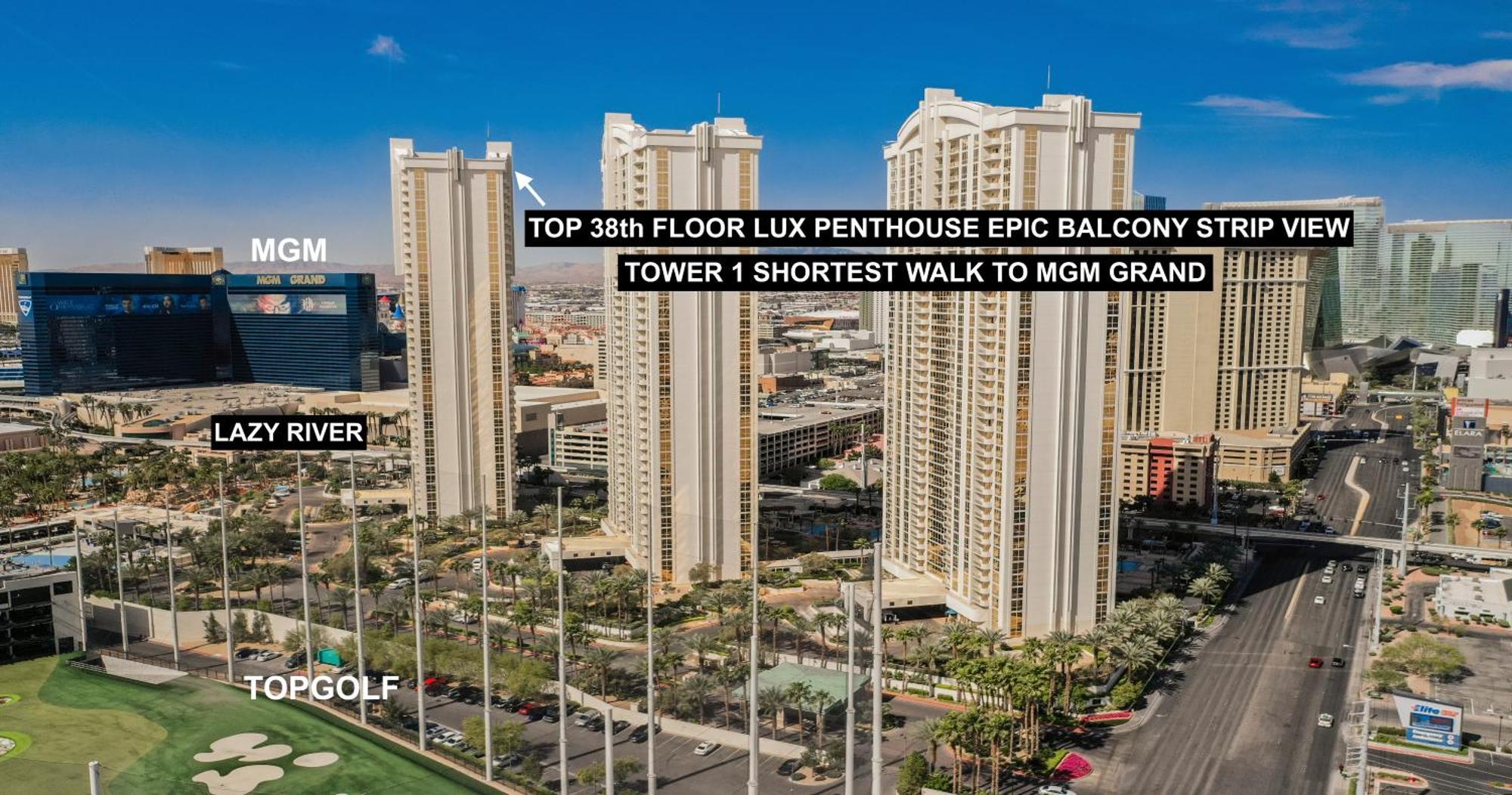 Signature Mgm Top 38Th Floor Penthouse Lux+ Best Balony Strip View Suite + No Resort Fee Las Vegas Exteriör bild